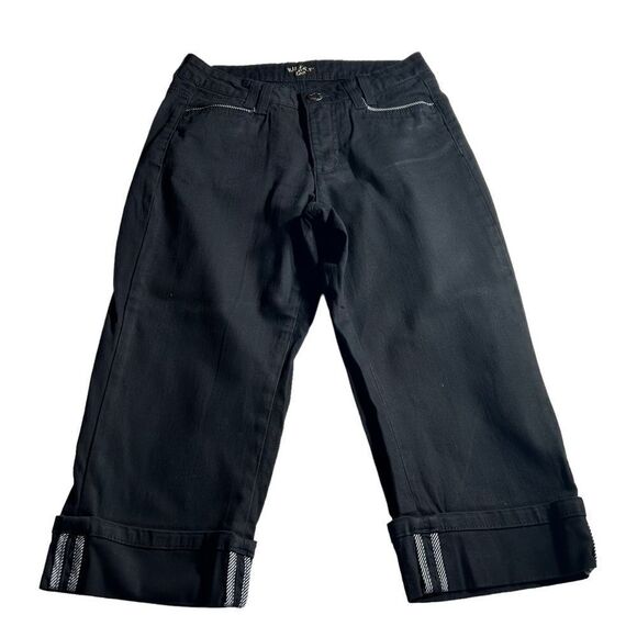 Riders Black Cropped Pants Size 6M, SKU: 13-4207 - Picture 1 of 9